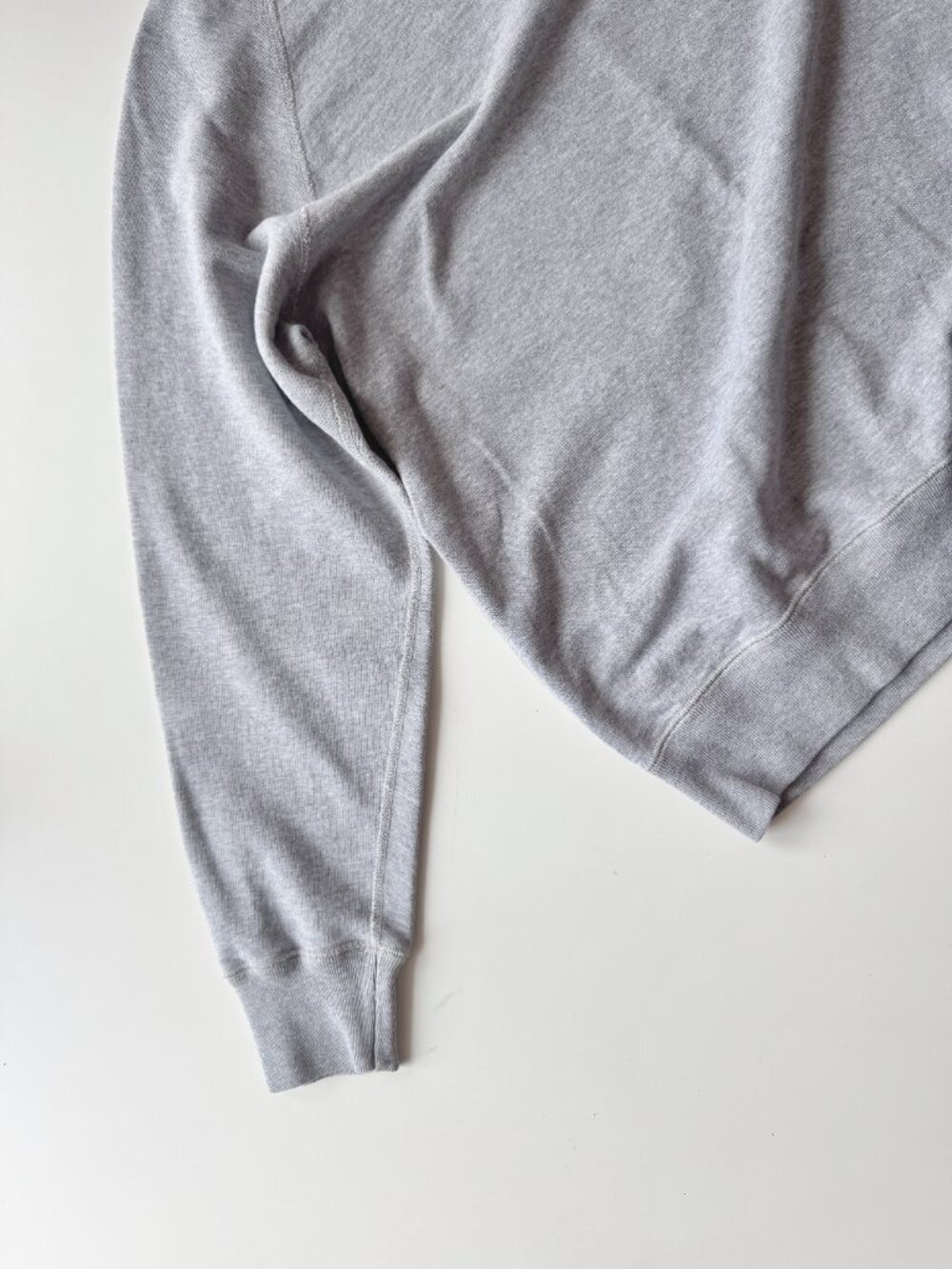 PROVINCE OF CANADA Heather Grey 100% Cotton Terry Crew Neck Sweatshirt, Size M - Picture 7 of 14